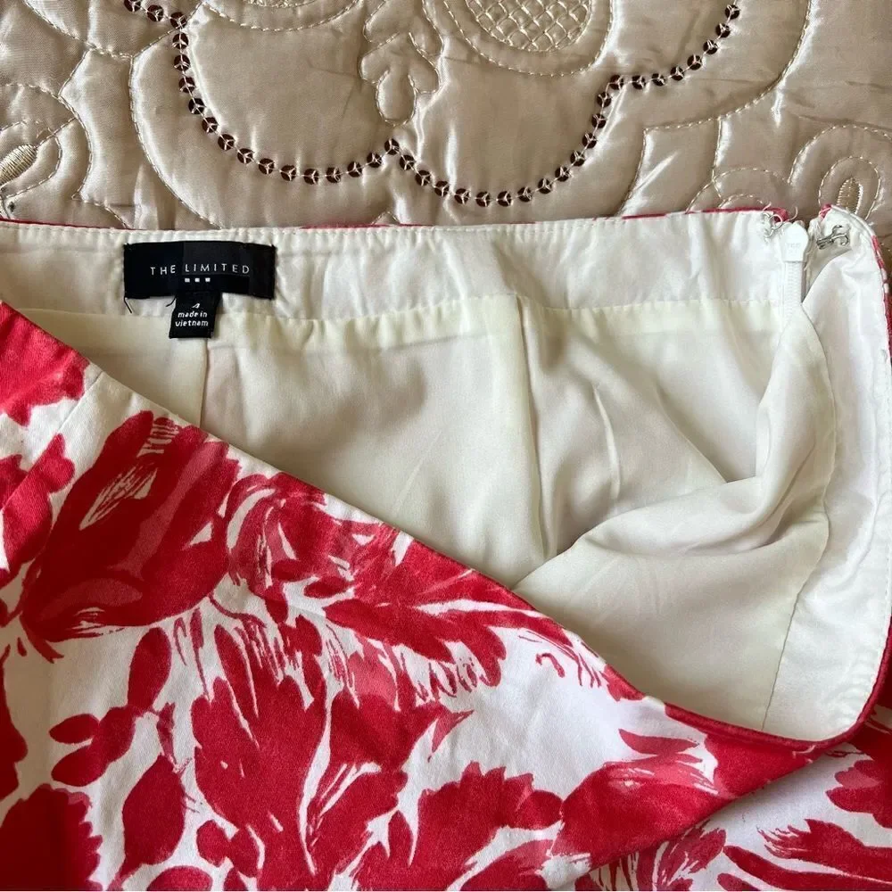 The Limited Dressy Career Floral Print Pencil Skirt Size 4